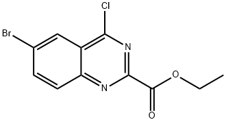 6-溴-4-氯喹唑啉-2-甲酸乙酯 结构式