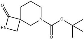 1-氧代-2,6-二氮杂螺[3.5]壬烷-6-甲酸叔丁酯 结构式