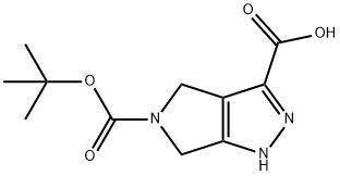 4,6-二氢吡咯并[3,4-C]吡唑-3,5(1H)-二甲酸 5-叔丁酯 结构式
