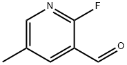 2-氟-3-甲酰基-5-甲基吡啶 结构式