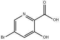 5-溴-3-羟基-2-吡啶甲酸 结构式