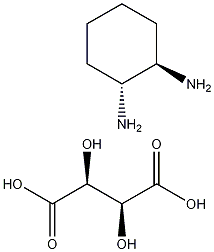 (1R,2R)-1,2-二氨基环己烷 D-酒石酸 结构式