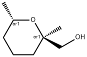Trans-Tetrahydro-2,6-dimethyl-2H-pyran-2-methanol 结构式