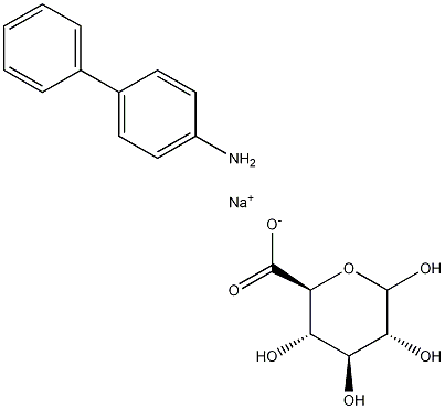 4-Aminobiphenyl -D-Glucuronide Sodium Salt 结构式