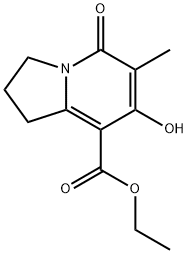 1,2,3,5-四氢-7-羟基-6-甲基-5-氧代-8-中氮茚甲酸乙酯 结构式