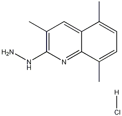 2-Hydrazino-3,5,8-trimethylquinoline hydrochloride 结构式