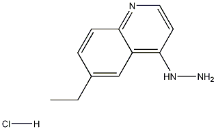 4-Hydrazino-6-ethylquinoline hydrochloride 结构式