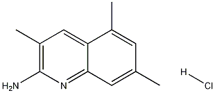 2-Amino-3,5,7-trimethylquinoline hydrochloride 结构式