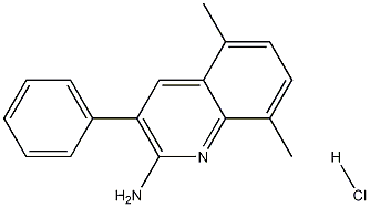 2-Amino-5,8-dimethyl-3-phenylquinoline hydrochloride 结构式