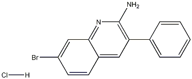 2-Amino-7-bromo-3-phenylquinoline hydrochloride 结构式