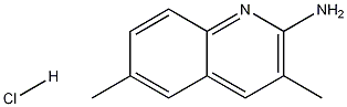 3,6-二甲基喹啉-2-胺盐酸盐 结构式