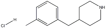 4-(3-Methyl-benzyl)-piperidine hydrochloride 结构式