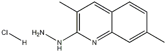 3,7-Dimethyl-2-hydrazinoquinoline hydrochloride 结构式