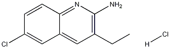 2-Amino-6-chloro-3-ethylquinoline hydrochloride 结构式