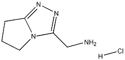 1-(6,7-二氢-5H-吡咯【2,1-C】[1,2,4]三唑-3-甲胺 盐酸盐 结构式