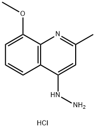 4-Hydrazino-8-methoxy-2-methylquinoline hydrochloride 结构式