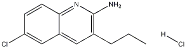 2-Amino-6-chloro-3-propylquinoline hydrochloride 结构式