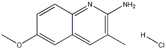 2-Amino-6-methoxy-3-methylquinoline hydrochloride 结构式