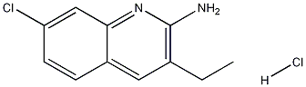 2-Amino-7-chloro-3-ethylquinoline hydrochloride 结构式
