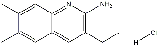 2-Amino-6,7-dimethyl-3-ethylquinoline hydrochloride 结构式