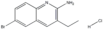 2-Amino-6-bromo-3-ethylquinoline hydrochloride 结构式