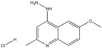 4-Hydrazino-6-methoxy-2-methylquinoline hydrochloride 结构式