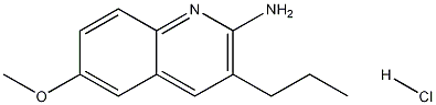 2-Amino-6-methoxy-3-propylquinoline hydrochloride 结构式