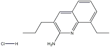 2-Amino-8-ethyl-3-propylquinoline hydrochloride 结构式