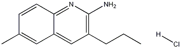 2-Amino-6-methyl-3-propylquinoline hydrochloride 结构式