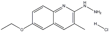 2-Hydrazino-6-ethoxy-3-methylquinoline hydrochloride 结构式