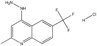 4-Hydrazino-2-methyl-6-trifluoromethylquinoline hydrochloride 结构式