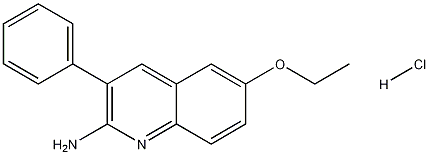 2-Amino-6-ethoxy-3-phenylquinoline hydrochloride 结构式