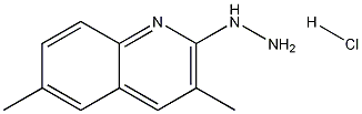 3,6-Dimethyl-2-hydrazinoquinoline hydrochloride 结构式