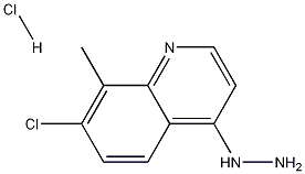 7-CHLORO-4-HYDRAZINO-8-METHYLQUINOLINE HYDROCHLORIDE 结构式
