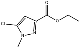 5-氯-1-甲基-1H-吡唑-3-羧酸乙酯 结构式