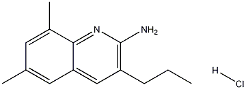 2-Amino-6,8-dimethyl-3-propylquinoline hydrochloride 结构式