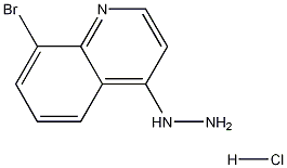 8-Bromo-4-hydrazinoquinoline hydrochloride 结构式