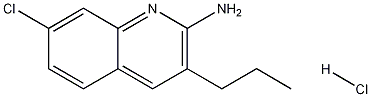 2-Amino-7-chloro-3-propylquinoline hydrochloride 结构式