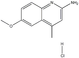 2-Amino-6-methoxy-4-methylquinoline hydrochloride 结构式