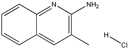 3-甲基喹啉-2-胺盐酸盐 结构式