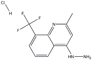 4-Hydrazino-2-methyl-8-trifluoromethylquinoline hydrochloride 结构式