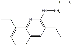 3,8-Diethyl-2-hydrazinoquinoline hydrochloride 结构式