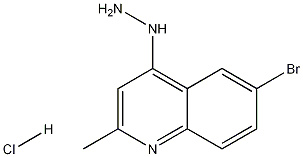 6-Bromo-4-hydrazino-2-methylquinoline hydrochloride 结构式