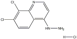 7,8-Dichloro-4-hydrazinoquinoline hydrochloride 结构式