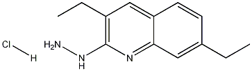 3,7-Diethyl-2-hydrazinoquinoline hydrochloride 结构式