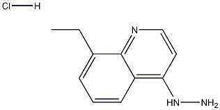 4-Hydrazino-8-ethylquinoline hydrochloride 结构式