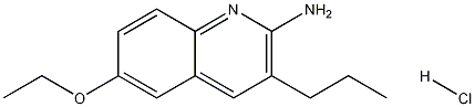 2-Amino-6-ethoxy-3-propylquinoline hydrochloride 结构式