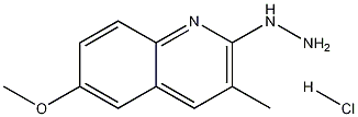 2-Hydrazino-6-methoxy-3-methylquinoline hydrochloride 结构式