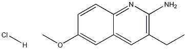 2-Amino-3-ethyl-6-methoxyquinoline hydrochloride 结构式