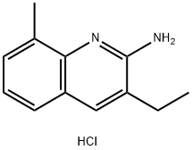 2-Amino-3-ethyl-8-methylquinoline hydrochloride 结构式